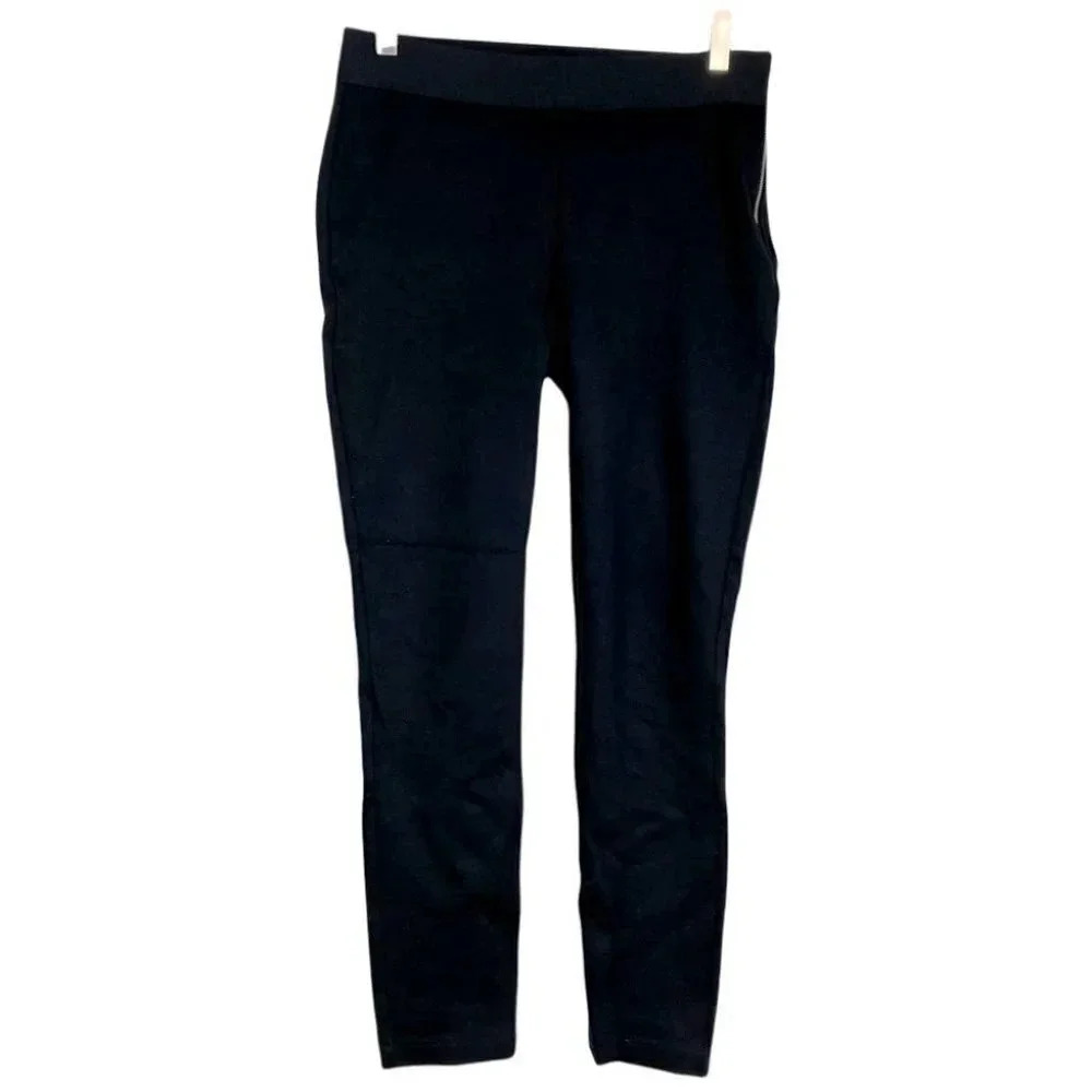 Gap S black ankle length side zip stretch pants